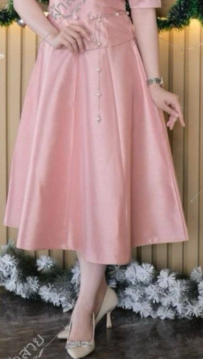 Laos Thai Traditional Silk Skirt 6 Colors Available in 6 Sizes Style 37SK Skirts Elegant Thai Skirts Shiny Silk