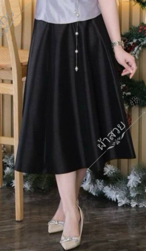 Laos Thai Traditional Silk Skirt 6 Colors Available in 6 Sizes Style 37SK Skirts Elegant Thai Skirts Shiny Silk