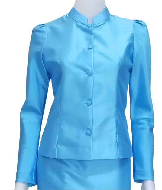 Thai Traditional Dress Chitralada Set Italian Silk Beautiful Shape