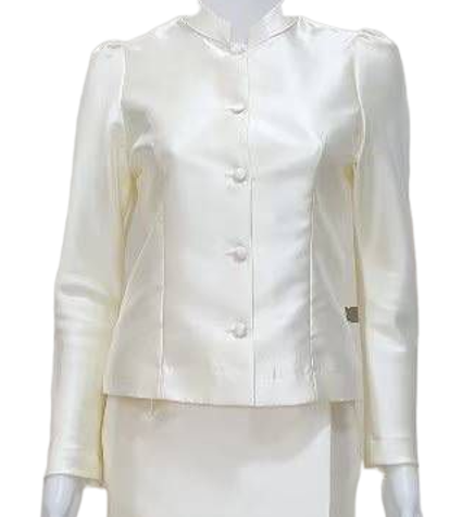 Thai Traditional Dress Chitralada Set Italian Silk Beautiful Shape