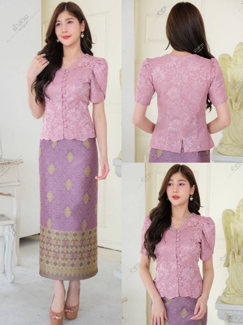 Thai Traditional Dress Lace Blouses