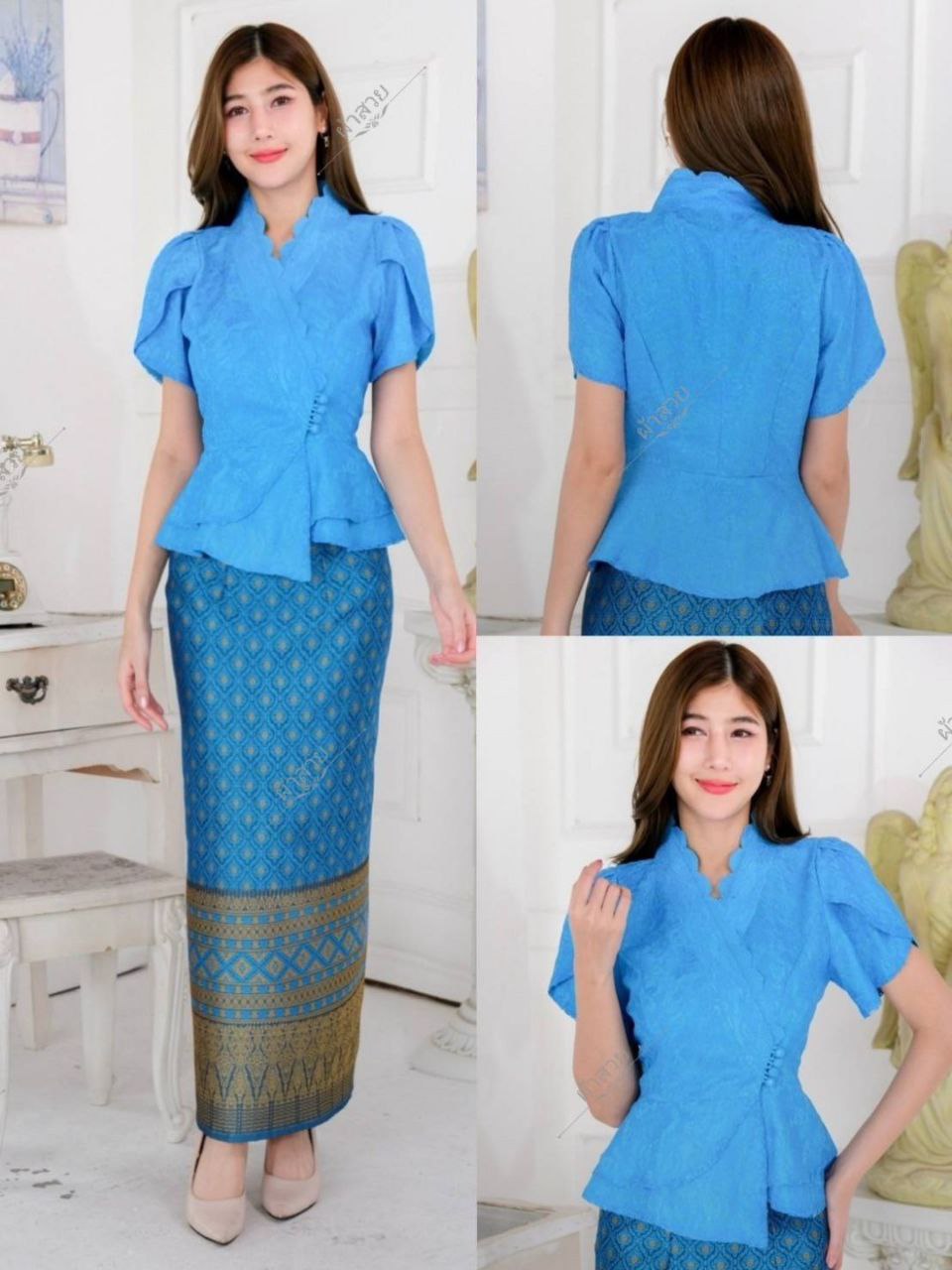 Thai Traditional Dress Lace Blouses