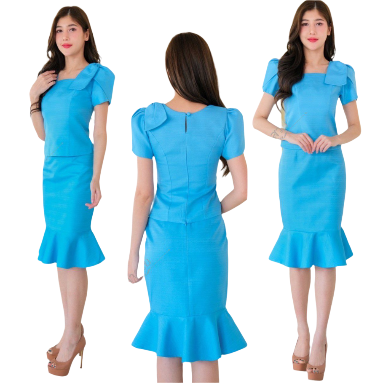 Thai Traditional Dress Silk Blouses
