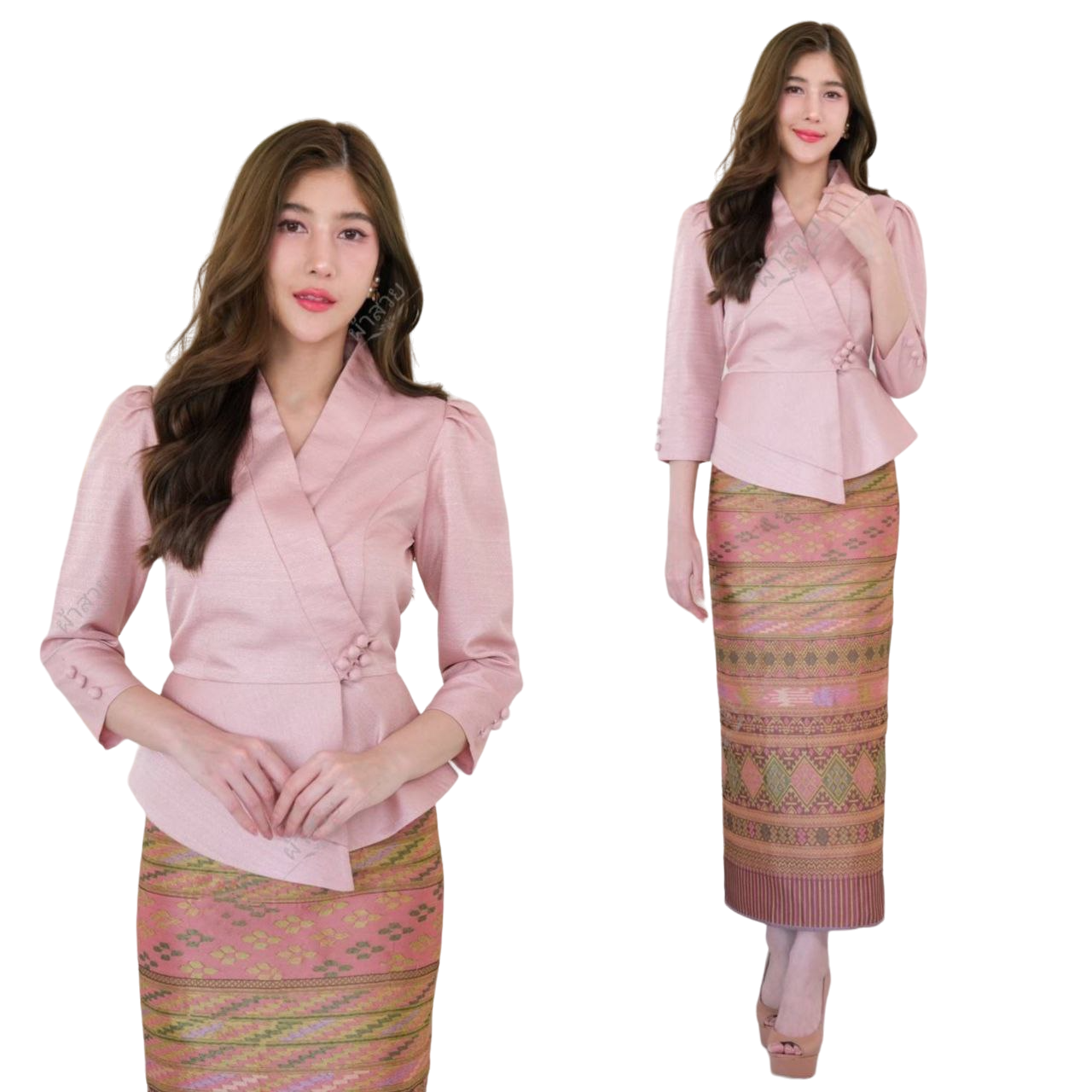 Thai Traditional Dress Silk Blouses