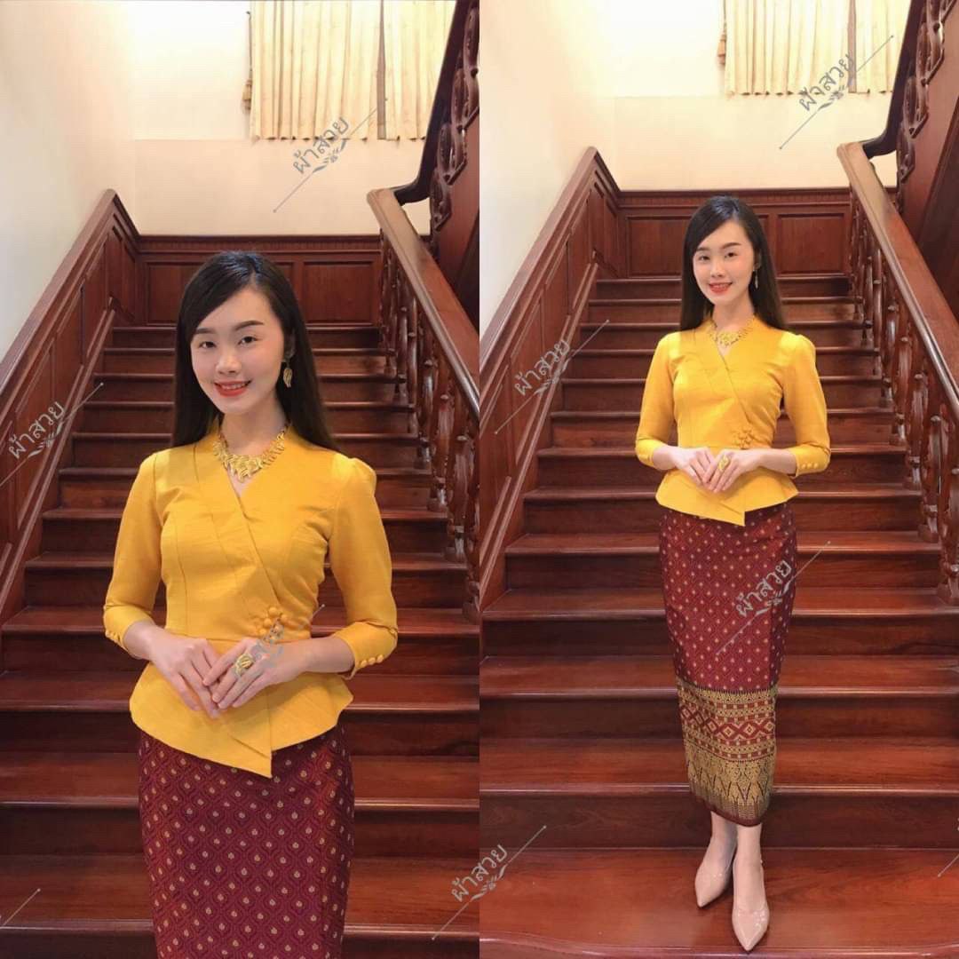 Thai Traditional Dress Silk Blouses
