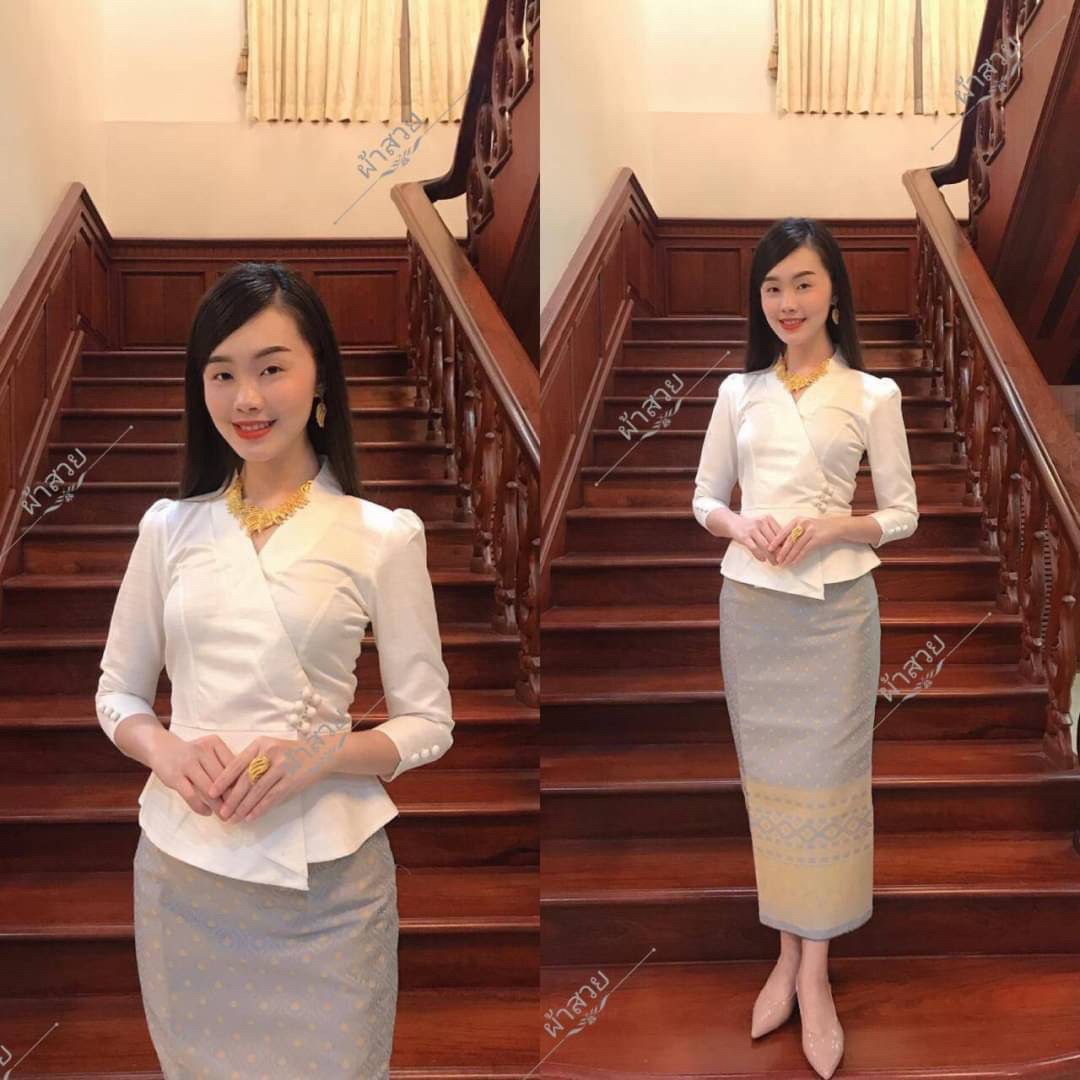 Thai Traditional Dress Silk Blouses