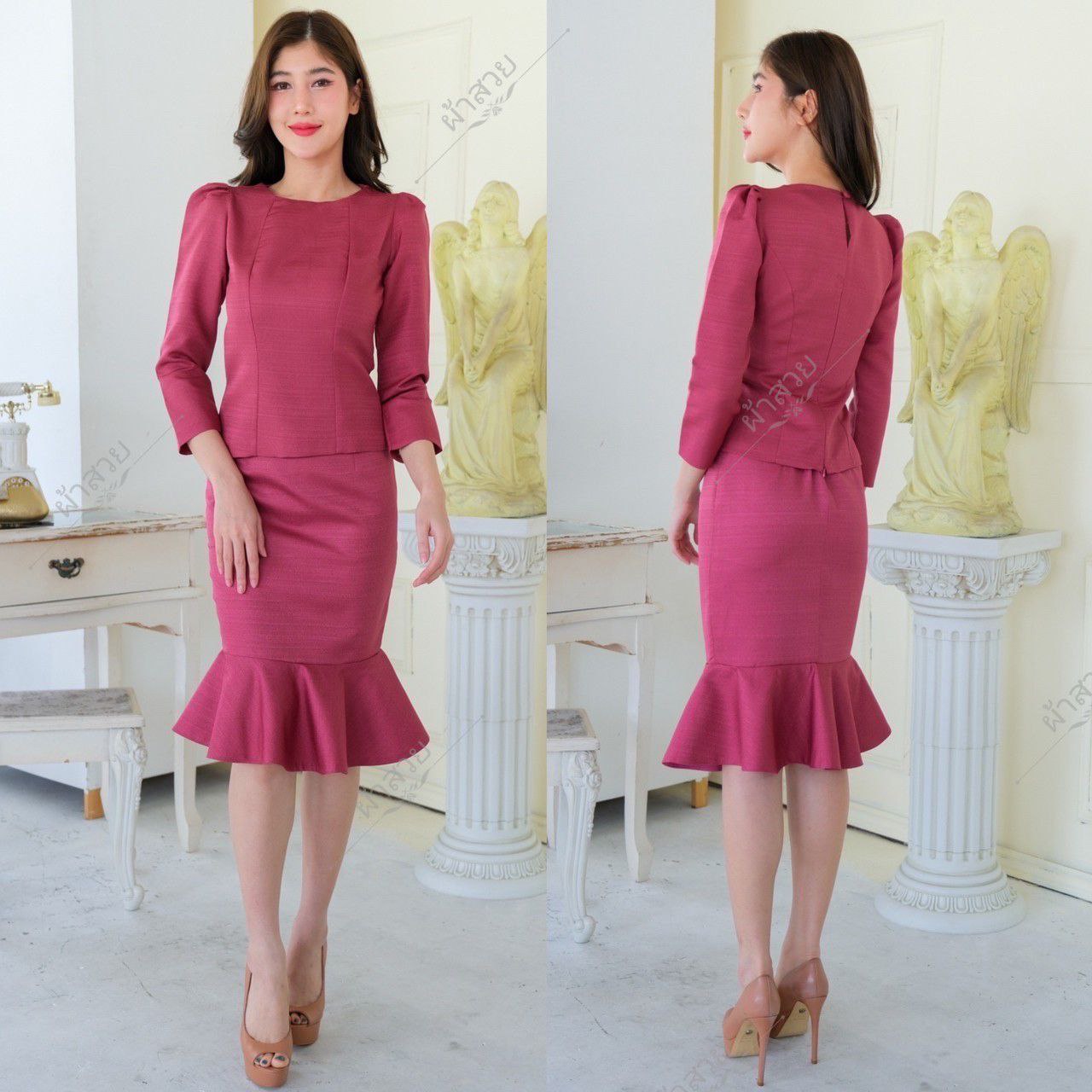 Thai Traditional Dress Silk Blouses