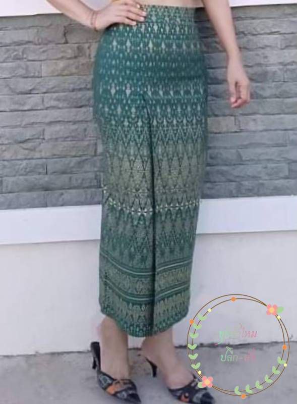 Elegant Thai/Laos Silk Long Skirt - Available Fitted Skirts Size A-25-32" & Size B34-44" Drop 35" Traditional Thai Clothing, Traditional Thai Skirt Wrap