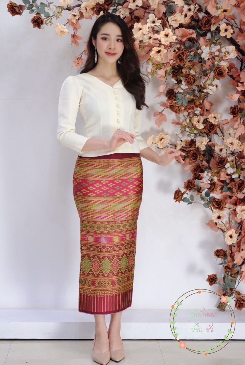 Beautiful Laos/Thai Traditional Silk Blouse, 8 Colors, Chest 32"- 46". Style #78 Thai Silk In Women's Tops & Blouses