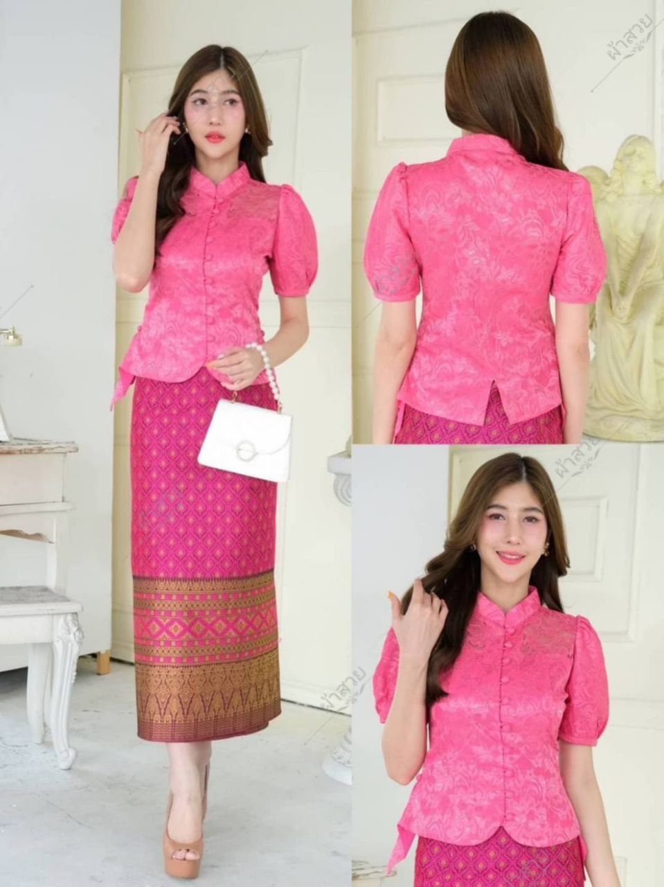 Thai Traditional Dress Lace Blouses