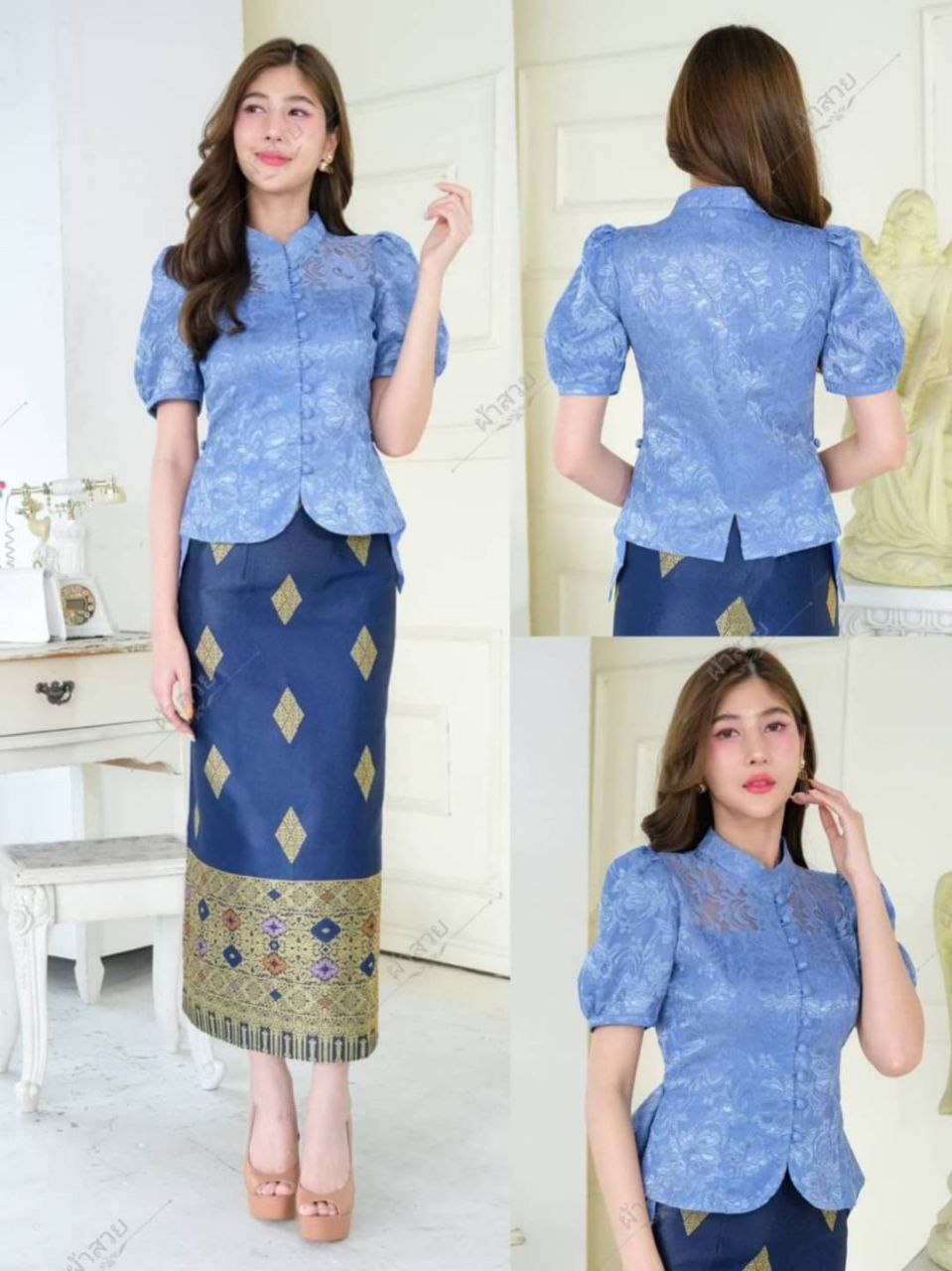 Thai Traditional Dress Lace Blouses