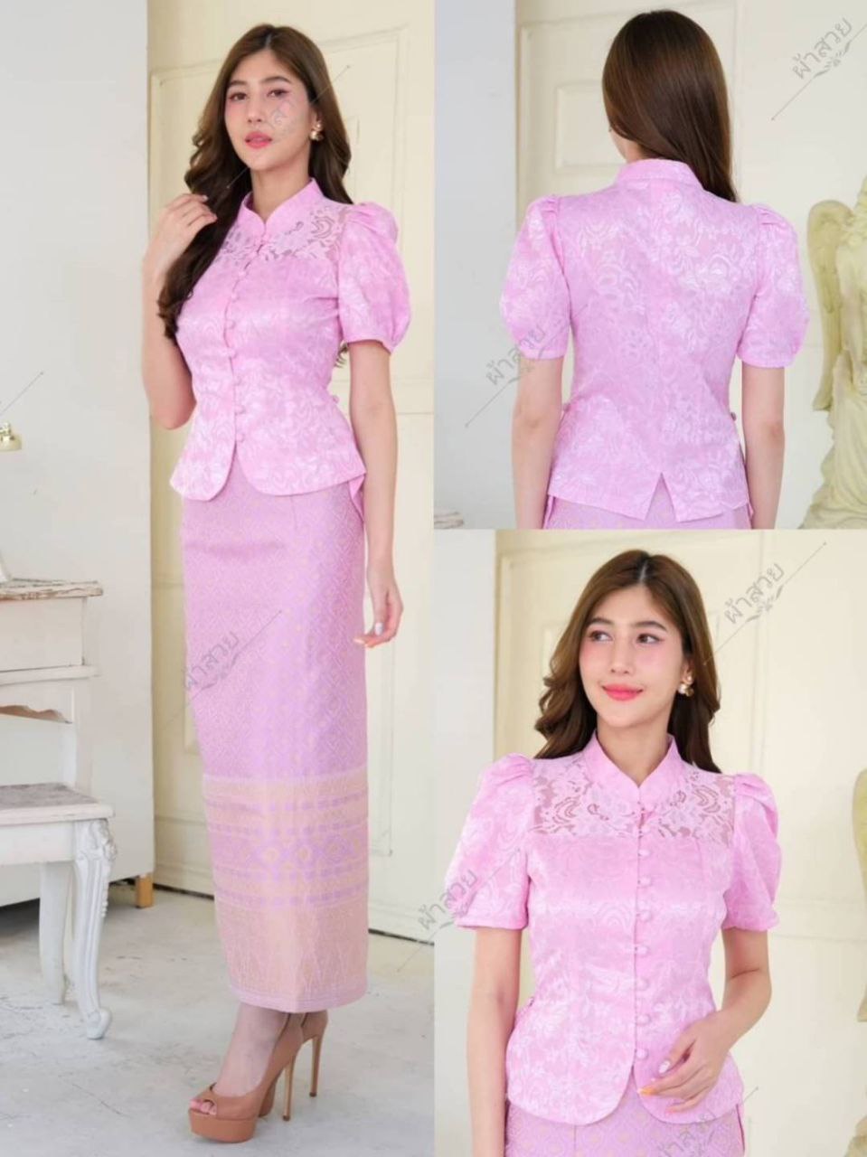 Thai Traditional Dress Lace Blouses