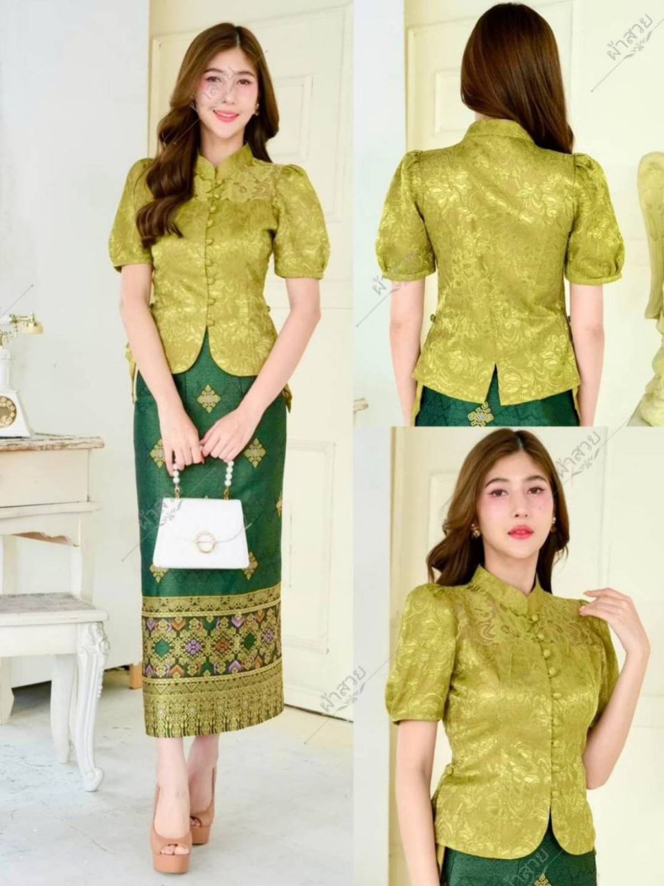 Thai Traditional Dress Lace Blouses