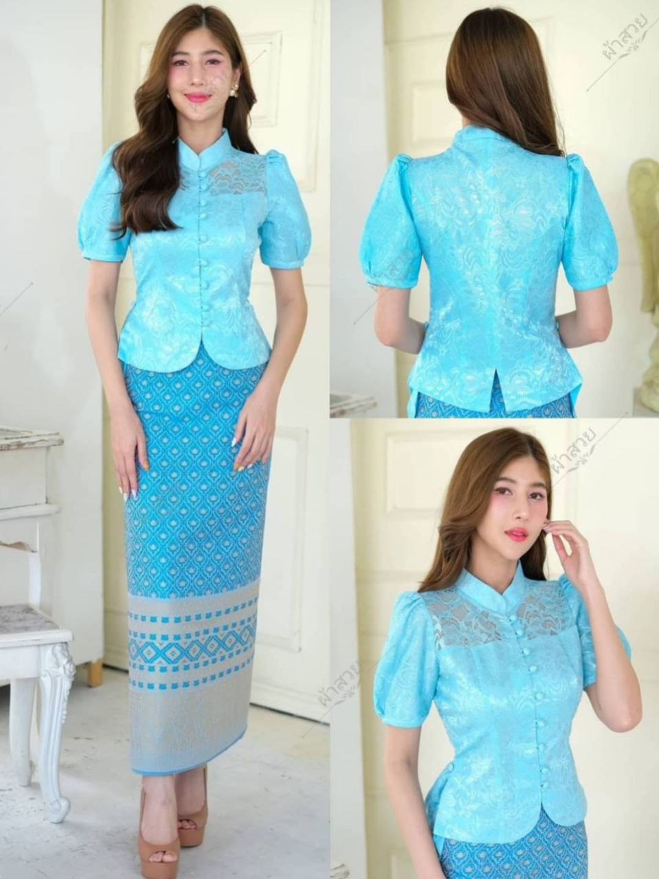 Thai Traditional Dress Lace Blouses