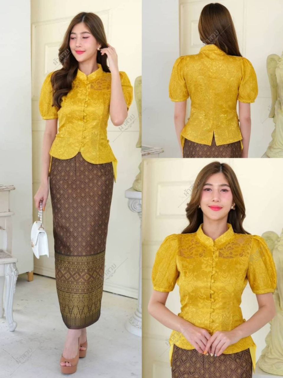 Thai Traditional Dress Lace Blouses