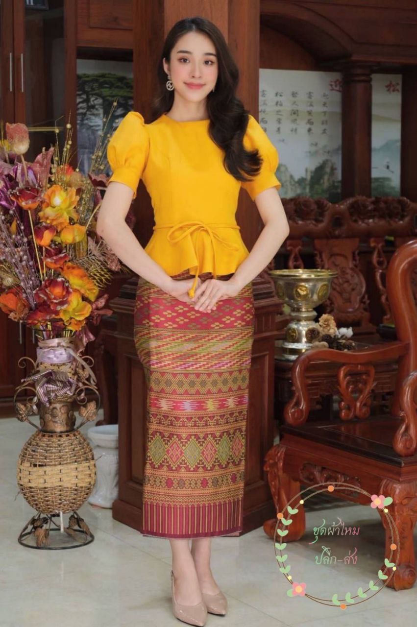 Thai Traditional Dress Silk Blouses