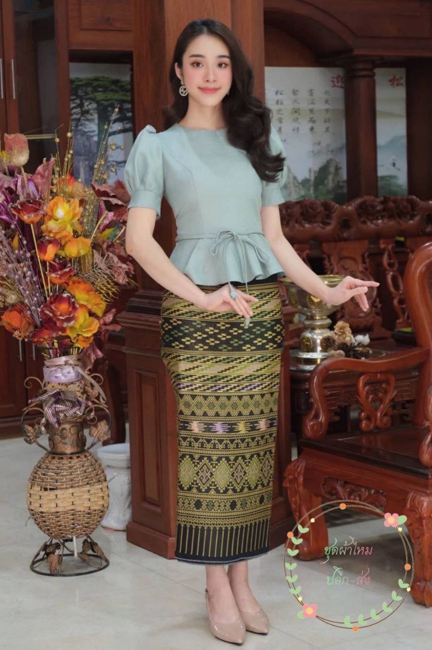 Thai Traditional Dress Silk Blouses