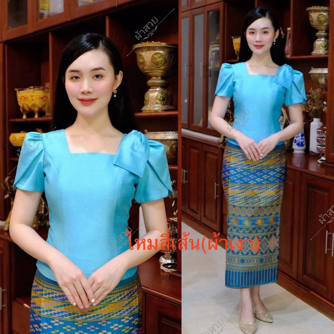 Thai Traditional Dress Silk Blouses