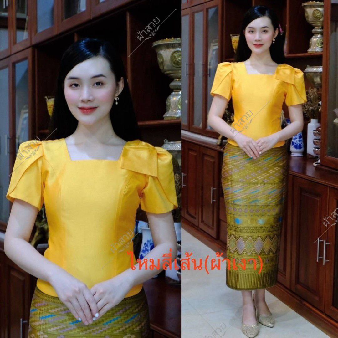 Thai Traditional Dress Silk Blouses