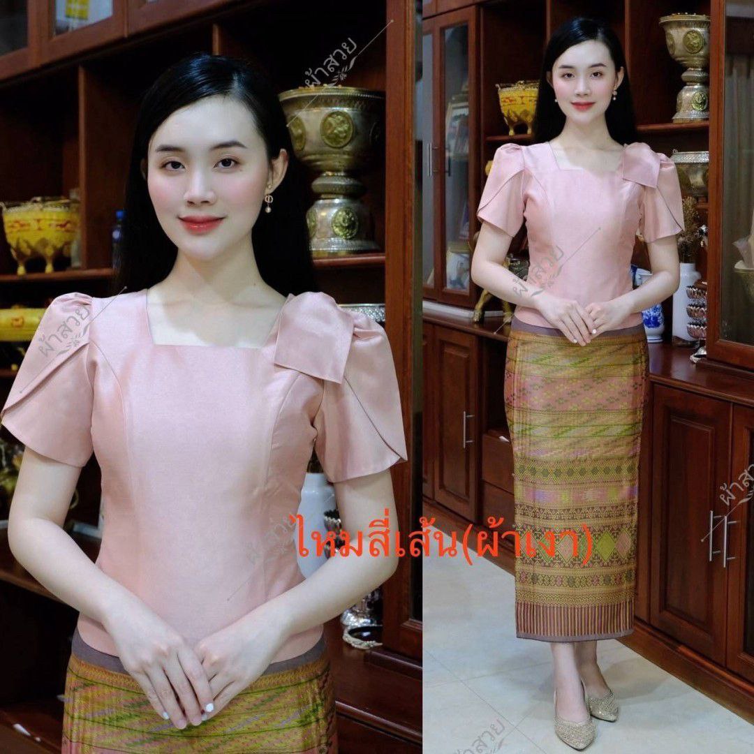 Thai Traditional Dress Silk Blouses