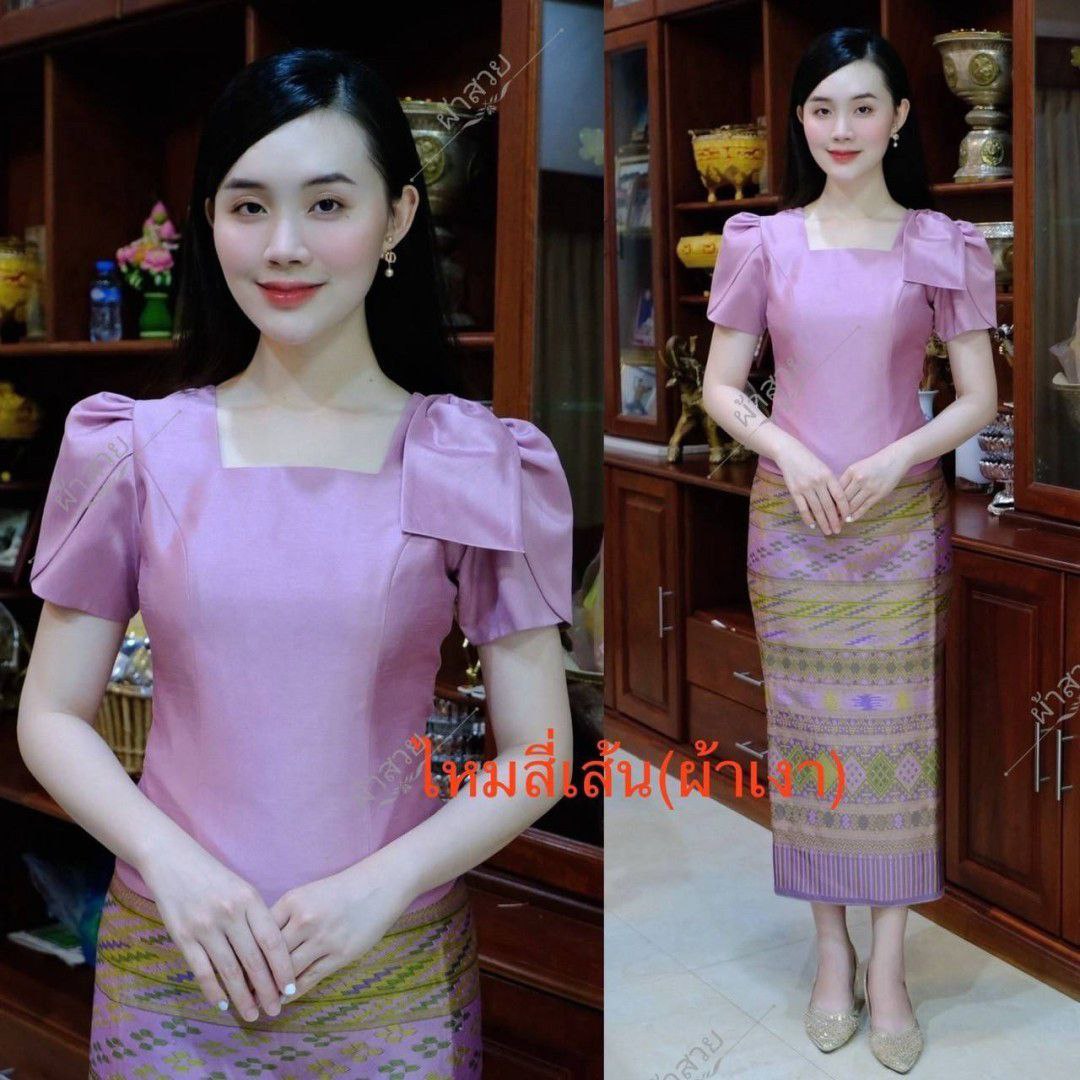 Thai Traditional Dress Silk Blouses