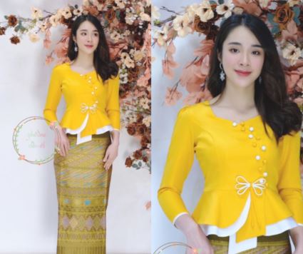 Thai Traditional Dress Silk Blouses