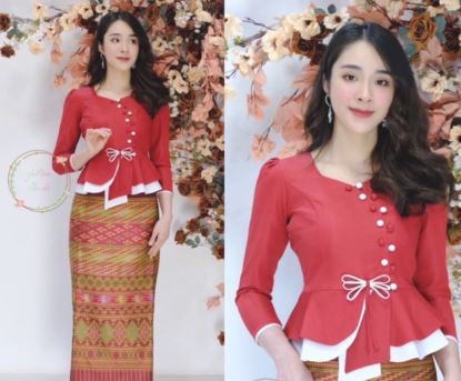 Thai Traditional Dress Silk Blouses