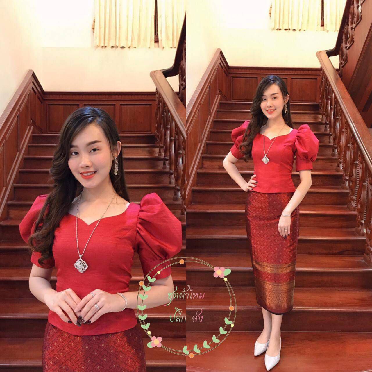 Thai Traditional Dress Silk Blouses