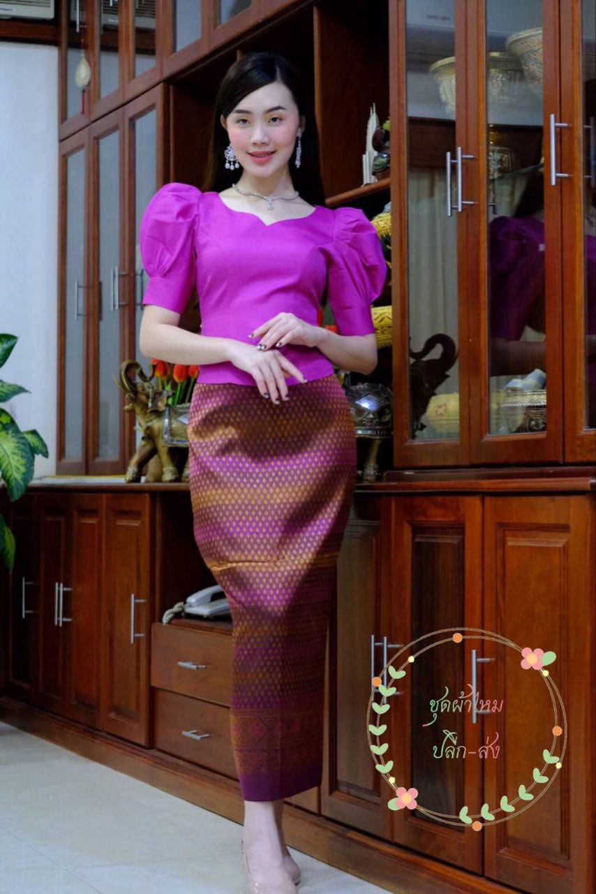 Thai Traditional Dress Silk Blouses