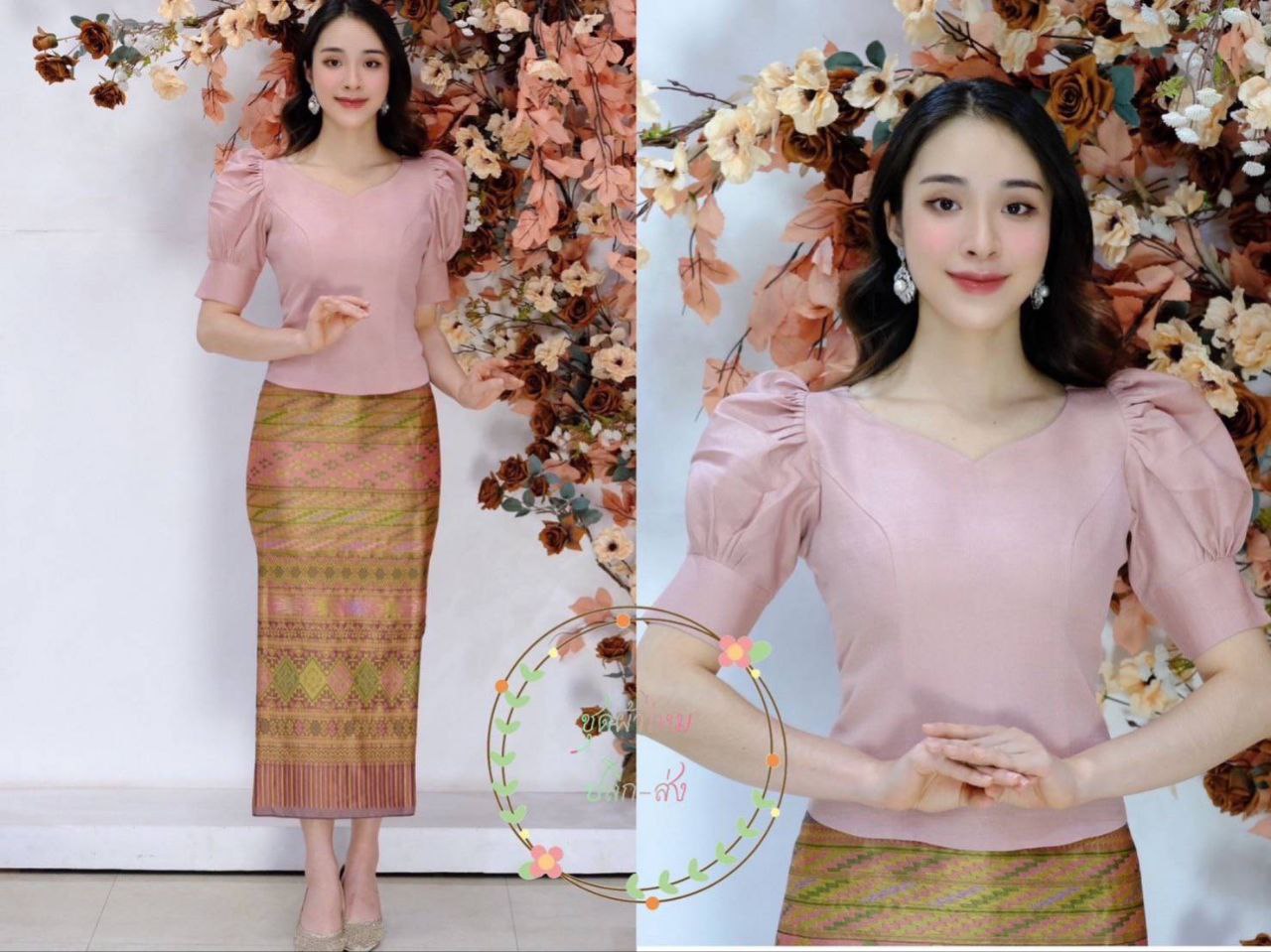 Thai Traditional Dress Silk Blouses