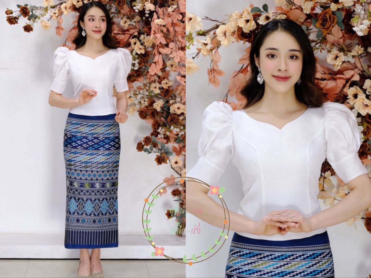 Thai Traditional Dress Silk Blouses