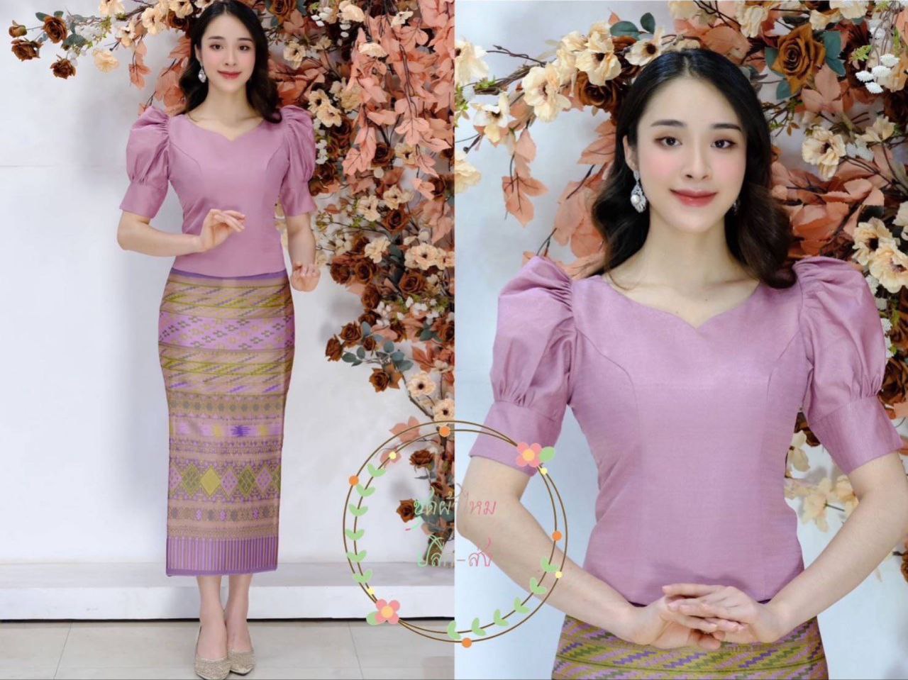 Thai Traditional Dress Silk Blouses