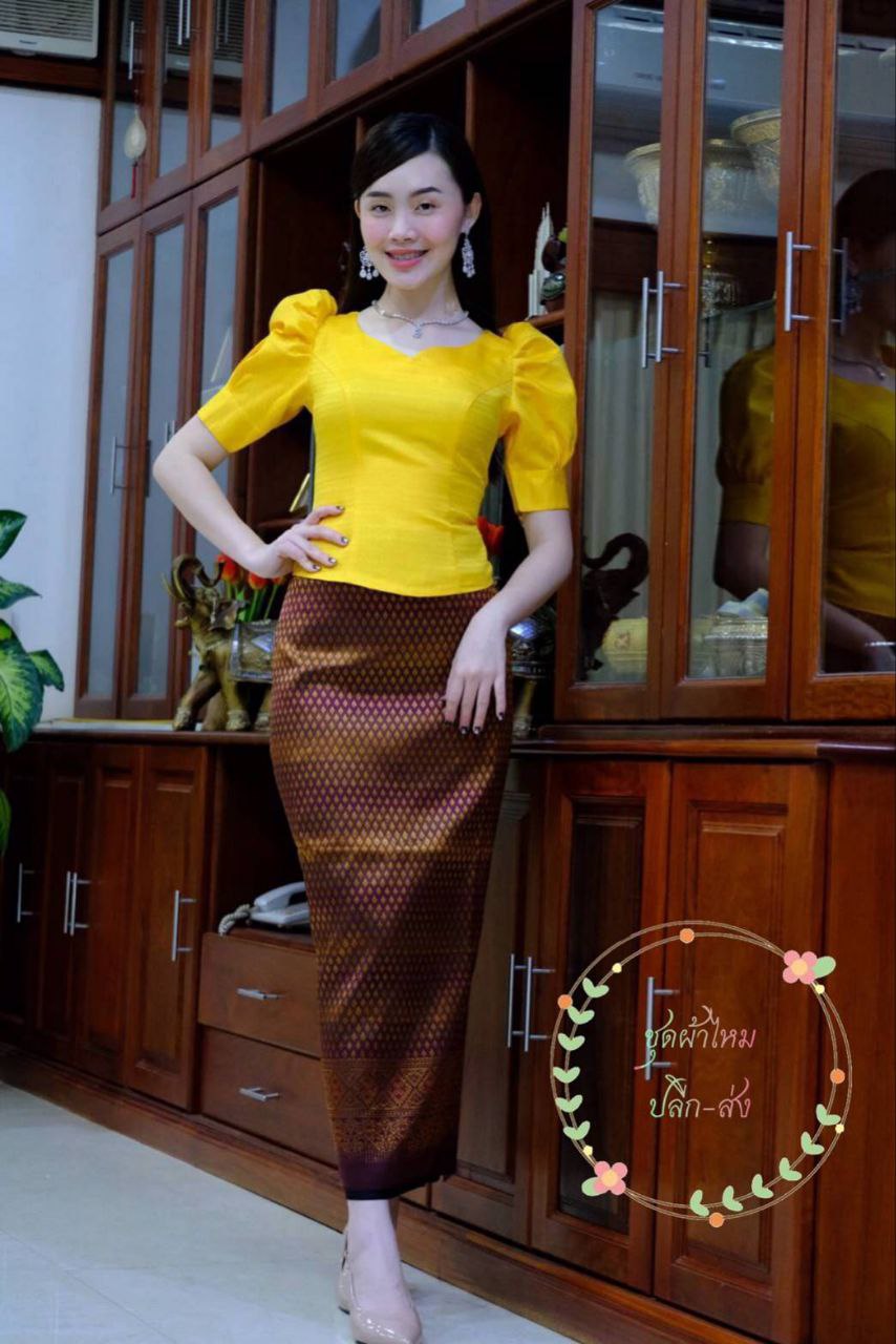 Thai Traditional Dress Silk Blouses