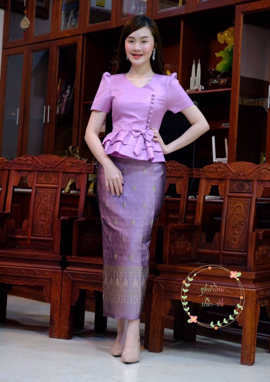 Thai Traditional Dress Silk Blouses