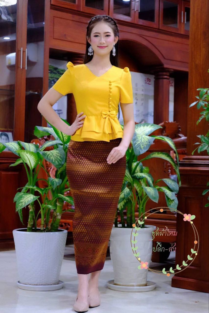 Thai Traditional Dress Silk Blouses