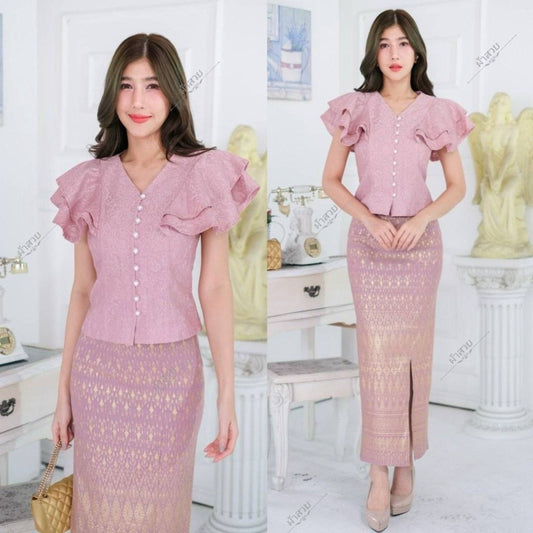 Thai Traditional Dress Silk Skirt