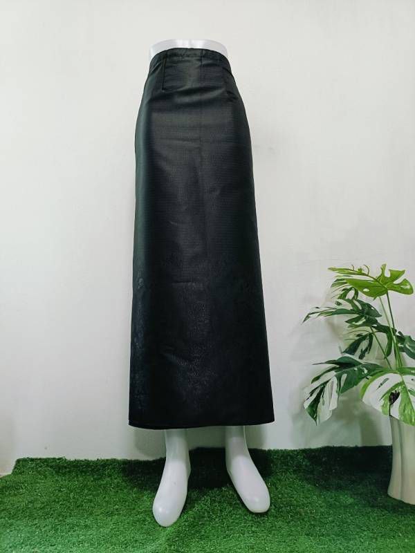 Elegant Thai/Laos Silk Long Skirt - Free Size Waist 24"- 44", 1-21 Traditional Thai Clothing, Thai Silk Skirt