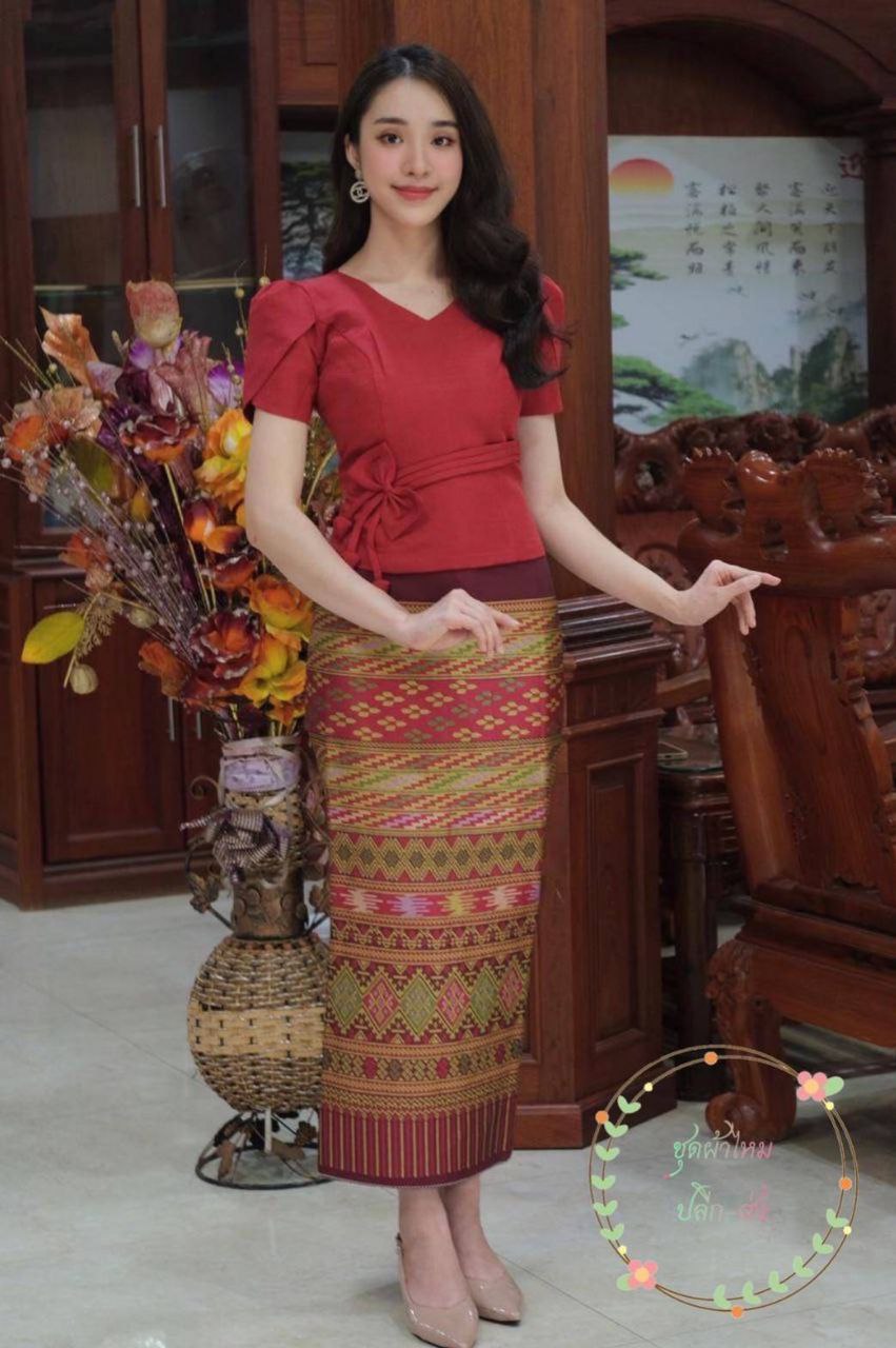 Beautiful Laos/Thai Traditional Silk Blouse, 8 Colors, Chest 32"- 46". Style #75 Thai Silk In Women's Tops & Blouses