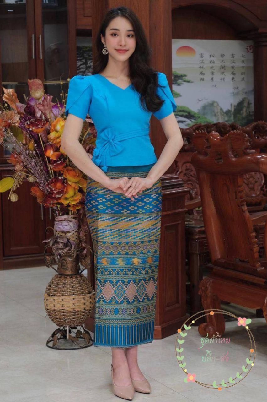 Beautiful Laos/Thai Traditional Silk Blouse, 8 Colors, Chest 32"- 46". Style #75 Thai Silk In Women's Tops & Blouses